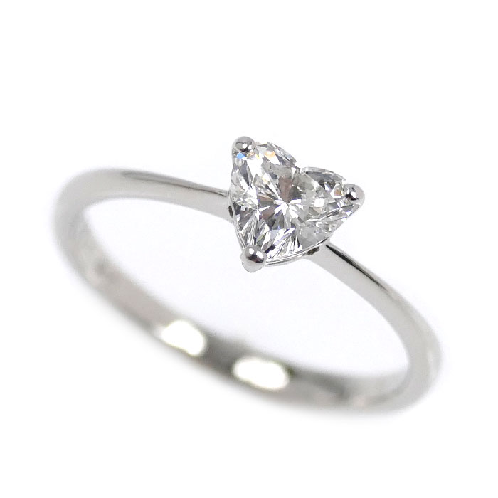 ROYAL ASSCHER Pt900プラチナ ハートシェイプ リング・指輪 ダイヤモンド0.50ct 12号 2.3g レディース【中古】【美品】