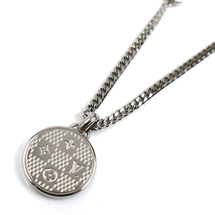 LOUIS VUITTON ルイ・ヴィトン GP ダミエステープル ネックレス M02446 55cm メンズ【中古】