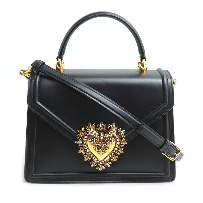 DOLCE&GABBANA ドルチェアンドガッバーナ ディヴォーション 2Wayショルダーバッグ ブラック BB6727AV8931 レディース【中古】