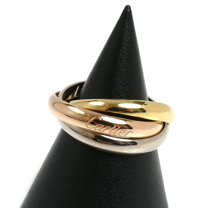 CARTIER カルティエ K18YG/PG/WG トリニティ リング・指輪 16.5号 57 9.4g レディース【中古】【美品】