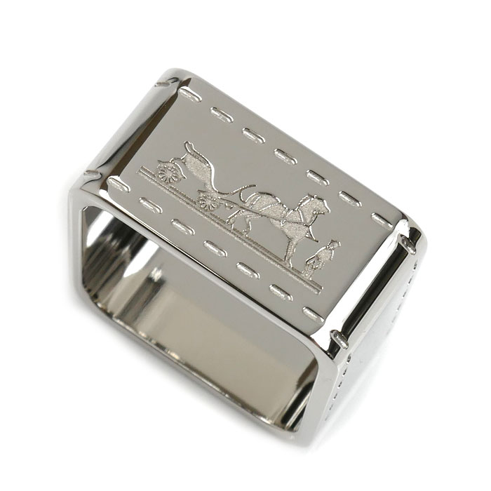 HERMES エルメス メタル ボルデュック スカーリング90 スカーフリング H601463S 00 レディース【中古】【美品】