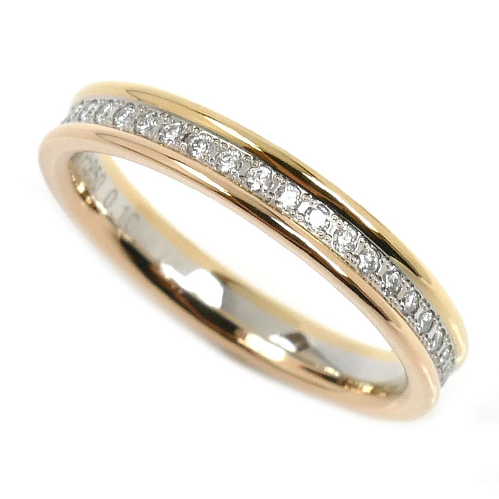 Vendome Aoyama ヴァンドーム青山 K18YG/PG/Pt950 セリュール リング・指輪 AM_R0053 ダイヤモンド0.10ct 10号 3.6g レディース【中古】【美品】