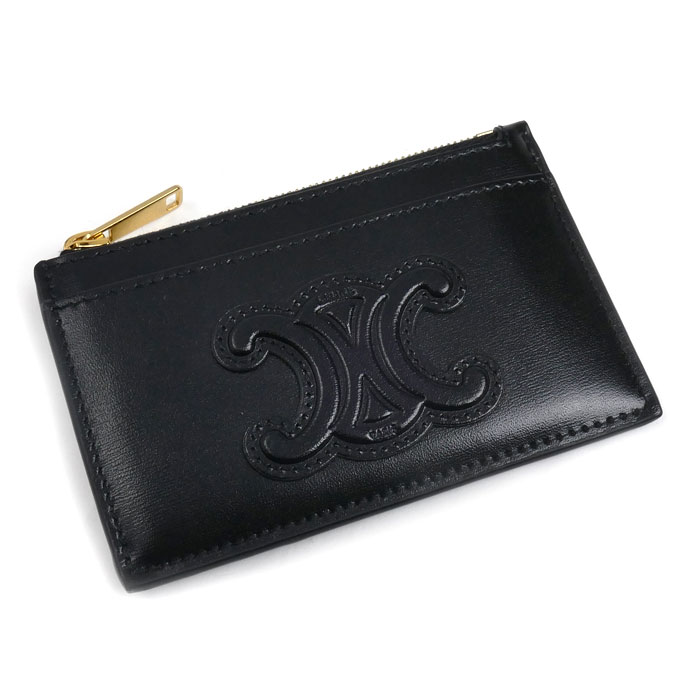 CELINE セリーヌ トリオンフ コインケース ブラック 10K583EMH.38NO レディース【中古】【美品】