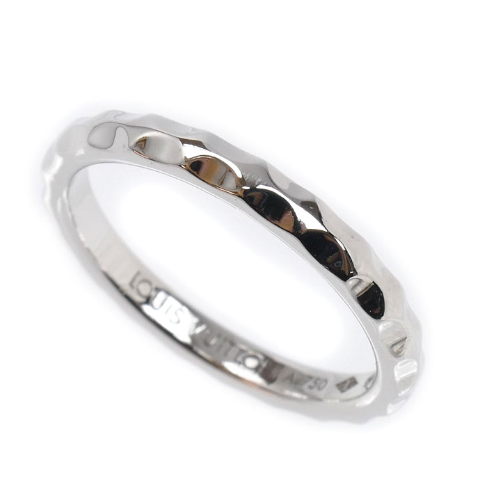 LOUIS VUITTON ルイ・ヴィトン K18WG ホワイトゴールド アリアンス モノグラム アンフィニ リング・指輪 Q9F71J 15.5号 56 4.2g ユニセックス【中古】【美品】