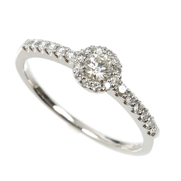 Vendome Aoyama ヴァンドーム青山 Pt950プラチナ グレース ダイヤ リング・指輪 AE_R8228 ダイヤモンド0.31ct 13号 3.0g レディース【中古】【美品】