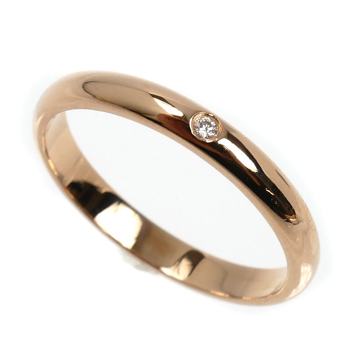 CARTIER カルティエ K18PG ピンクゴールド 1895ウェディング 1Pダイヤ リング・指輪 B4088252 ダイヤモンド 12号 52 2.3g レディース【中古】【美品】