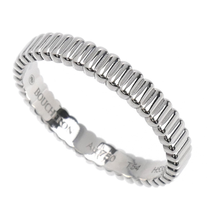 Boucheron ブシュロン K18WG ホワイトゴールド キャトル グログラン リング・指輪 JAL01170 14号 54 3.3g レディース【中古】【美品】