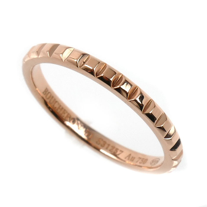 Boucheron ブシュロン K18PG ピンクゴールド クルドパリ スモール リング・指輪 JAL01164 11号 51 2.1g レディース【中古】【美品】