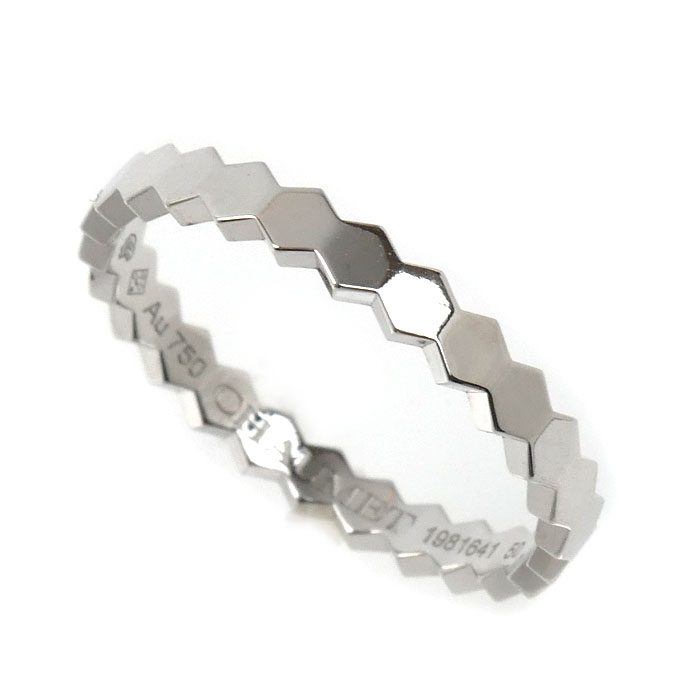 Chaumet ショーメ K18WG ホワイトゴールド ビーマイラブ ハニカム リング・指輪 081930 10号 50 1.8g レディース【中古】【美品】