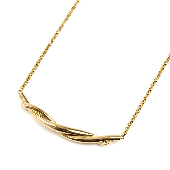 CARTIER カルティエ K18YG イエローゴールド アントルラセ ネックレス 8.0g 40cm レディース【中古】