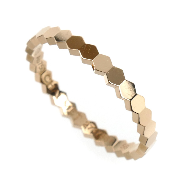 Chaumet ショーメ K18PG ピンクゴールド ビーマイラブ ハニカム リング・指輪 081931 15.5号 56 2.0g レディース【中古】