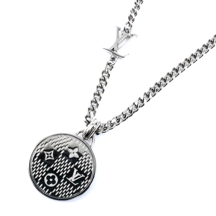 LOUIS VUITTON ルイ・ヴィトン GP ダミエステープル ネックレス M02446  45/50/54cm メンズ【中古】