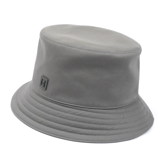 HERMES エルメス フレッド Hカット ハット グレー 58 ユニセックス【中古】【極美品】