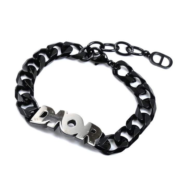 Dior ディオール メタル CD ICON チェーンリンク ブレスレット B1611HOMMT 20.5cm メンズ【中古】