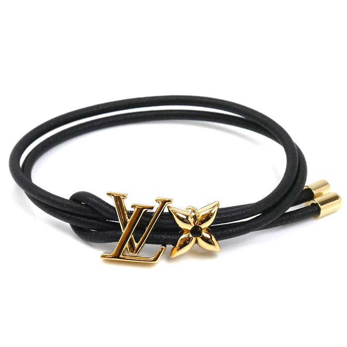 LOUIS VUITTON ルイ・ヴィトン GP レザー LVブルーム ブレスレット M8142Z  レディース【中古】【美品】