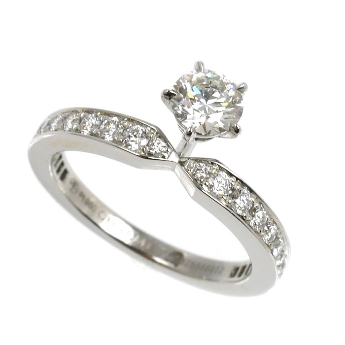Chaumet ショーメ Pt950プラチナ ジョゼフィーヌ エクラ デテルニテ リング・指輪 ダイヤモンド0.51ct 10.5号 5.0g レディース【中古】【美品】