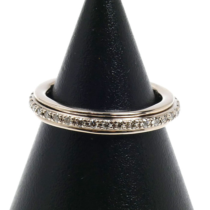 KASHIKEY カシケイ K18BG カノン リング・指輪 ダイヤモンド0.27ct 8号 4.1g レディース【中古】【美品】