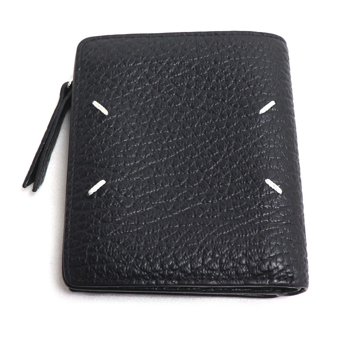 MAISON MARGIELA メゾンマルジェラ 4ステッチ フリップフラップ ウォレット 二つ折り財布 ブラック SA1UI0023P4455T8013 メンズ【中古】