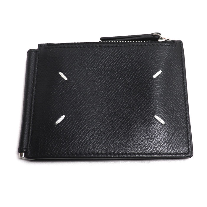 MAISON MARGIELA メゾンマルジェラ 4ステッチ マネークリップウォレット 二つ折り財布 ブラック SA1UI0018P4745T8013 メンズ【中古】