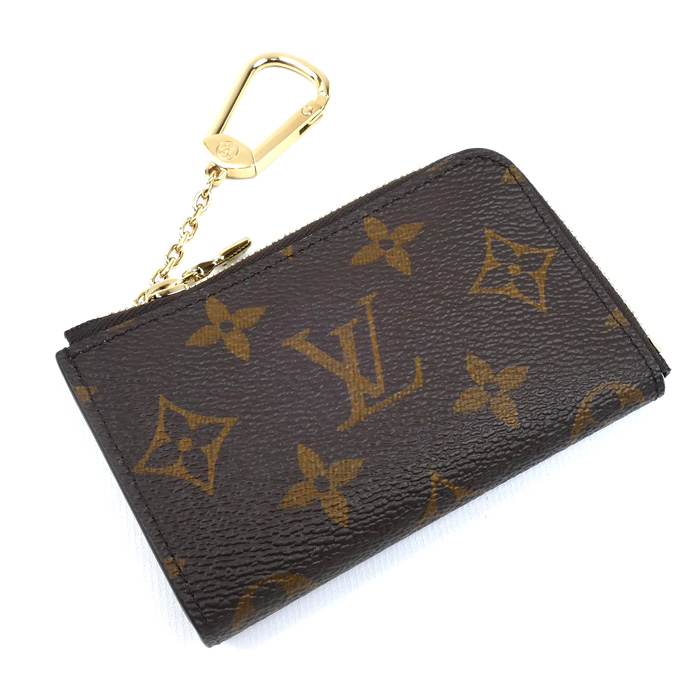 LOUIS VUITTON ルイ・ヴィトン ポルトクレ ノア コインケース モノグラム ブラウン/オランプブルー M83612 レディース【中古】【極美品】