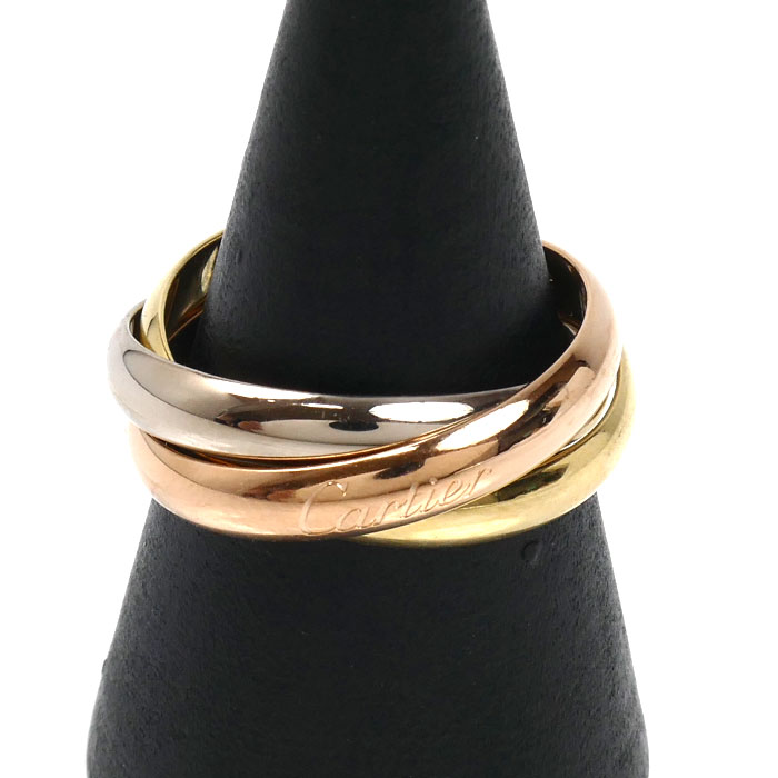 CARTIER カルティエ k18YG/PG/WG トリニティ クラシック リング・指輪 B4234254 13.5号 54 8.2g レディース【中古】【美品】