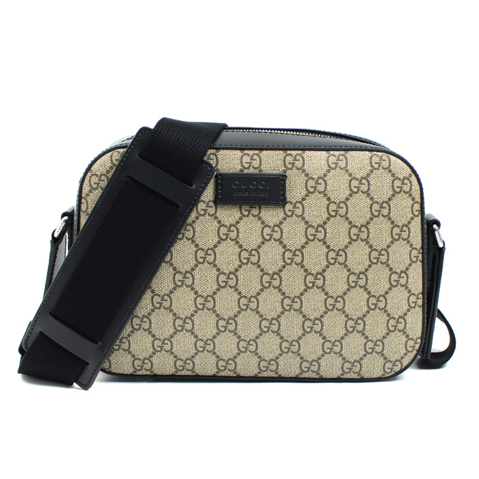 GUCCI グッチ GGスプリーム ショルダーバッグ ベージュ ブラック 779880 K5RLN 9769 アウトレット メンズ【中古】【極美品】