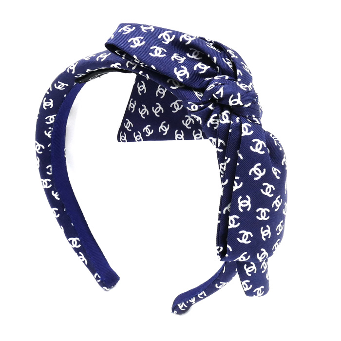 CHANEL シャネル シルク ココマーク ヘアアクセサリー カチューシャ レディース【中古】【美品】