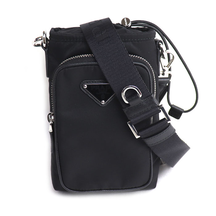 PRADA プラダ Re-nylon スマートフォンケース ショルダーバッグ ブラック 2ZH155_2DMI_F0002 レディース【中古】【美品】