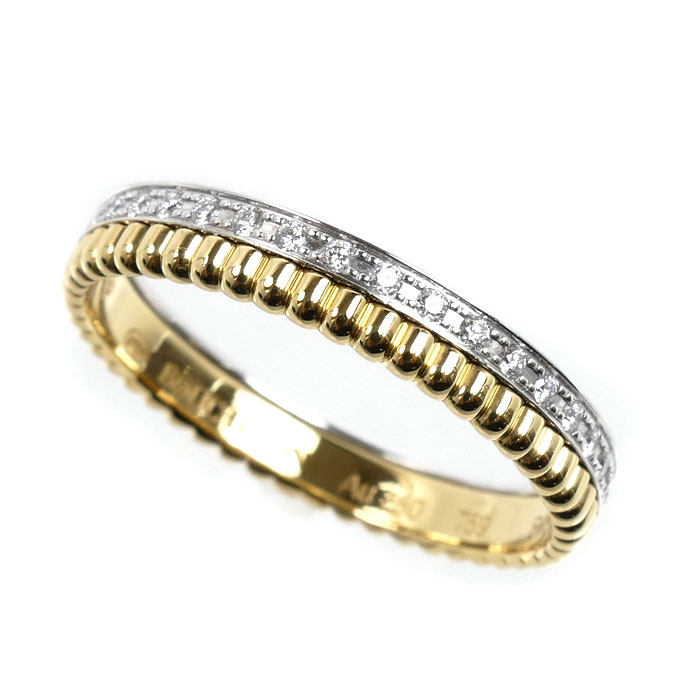 Boucheron ブシュロン K18YG/WG キャトル ラディアント ダイヤ リング・指輪 JAL00134 ダイヤモンド 18.5号 59 3.6g ユニセックス【中古】【美品】