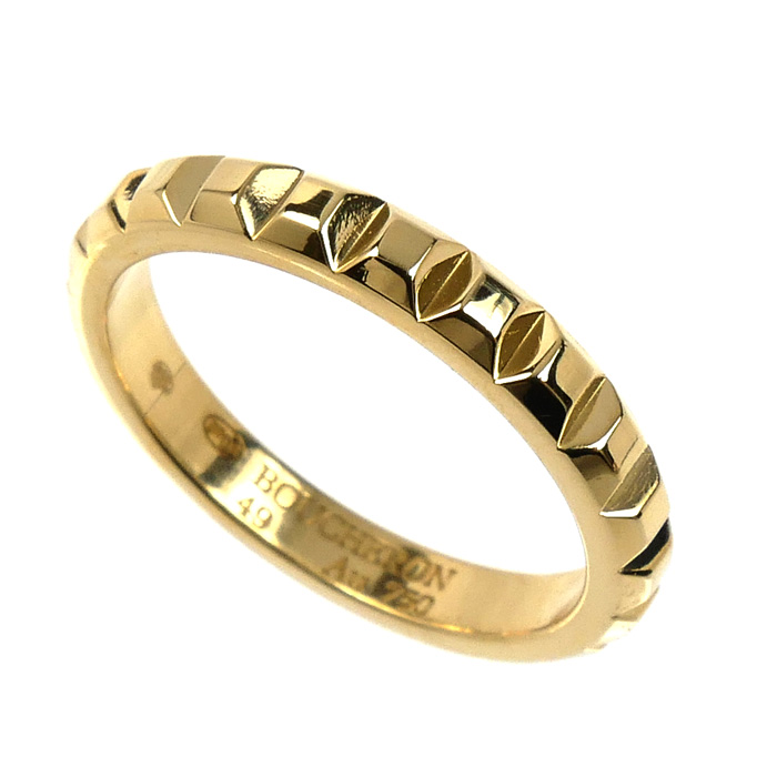 Boucheron ブシュロン K18YG イエローゴールド クルドパリ ミディアム リング・指輪 JAL00008 9号 49 3.4g レディース【中古】【美品】