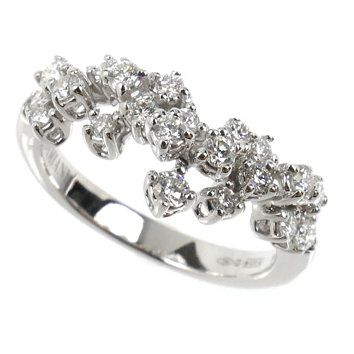 Damiani ダミアーニ K18WG ホワイトゴールド ミモザ  リング・指輪 20086882_c ダイヤモンド 9号 3.3g レディース【中古】【美品】