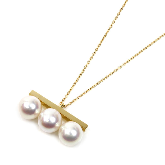TASAKI タサキ K18YG イエローゴールド バランス ネオ ネックレス P-16850-18KYG パール約8.2mm 7.5g 45cm レディース【中古】