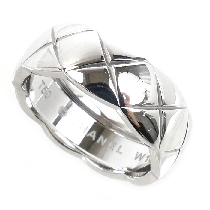 CHANEL シャネル K18WG ホワイトゴールド ココクラッシュ リング・指輪 J10570 10号 50 5.7g レディース【中古】【美品】