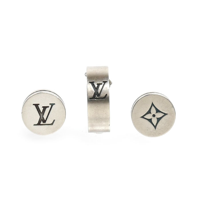 LOUIS VUITTON ルイ・ヴィトン シルバー925 ピアスLVテーラー 3点セット ピアス M02028 9.8g レディース【中古】