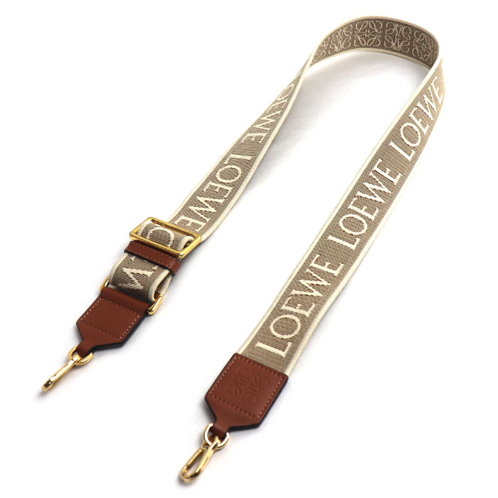 LOEWE ロエベ アナグラム  ショルダーストラップ ベージュ/タン C073T87X01 レディース【中古】【美品】