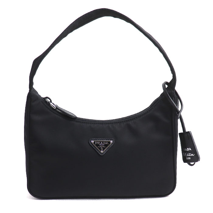 PRADA プラダ テスート ハンドバッグ ブラック 1NE515_RDH0_F0002 レディース【中古】【美品】