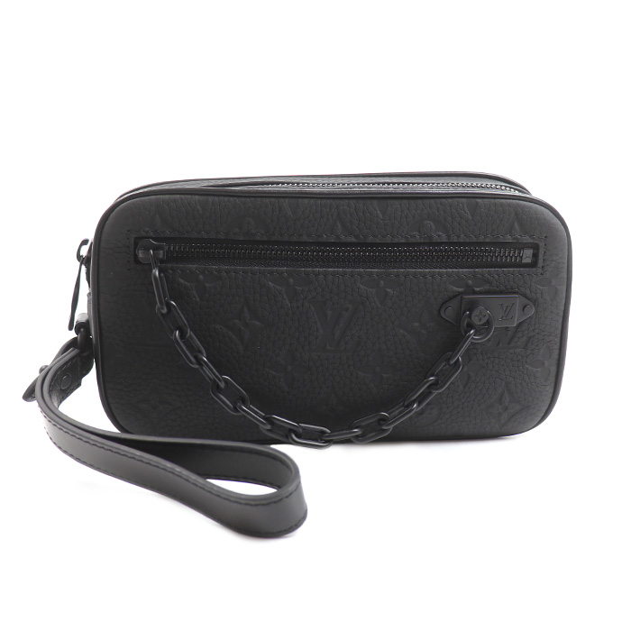 LOUIS VUITTON ルイ・ヴィトン トリヨン ポシェットヴォルガ  セカンドバッグ ブラック M55703 メンズ【中古】【美品】