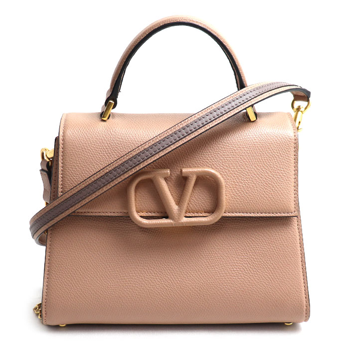 Valentino Garavani ヴァレンティノ・ガラヴァーニ Vスリング 2Wayショルダーバッグ ベビーピンク 5W2B0F53KGW_46R レディース【中古】