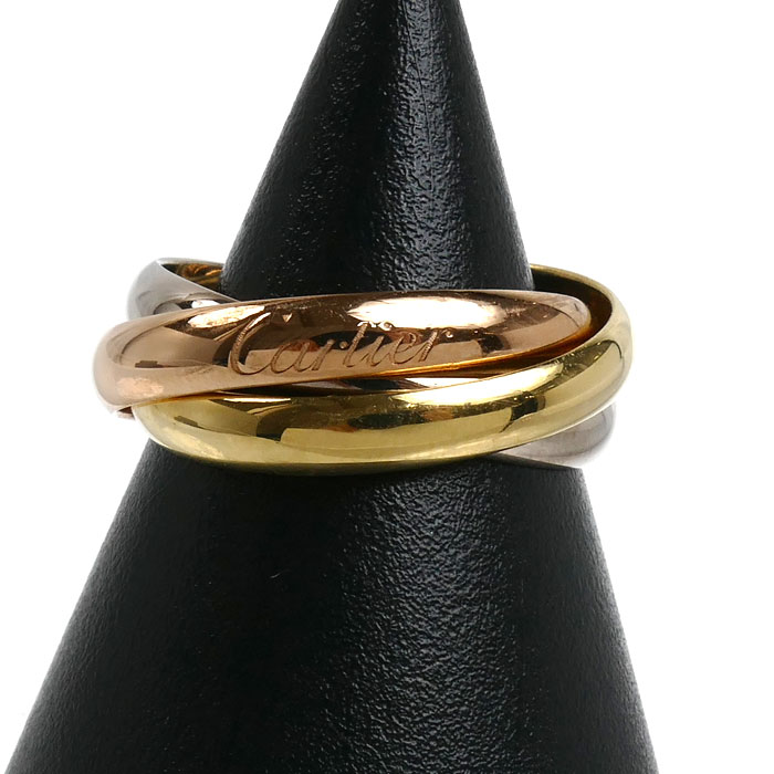 CARTIER カルティエ K18YG/PG/WG トリニティ リング・指輪 B4052753 13号 53 7.4g レディース【中古】【美品】
