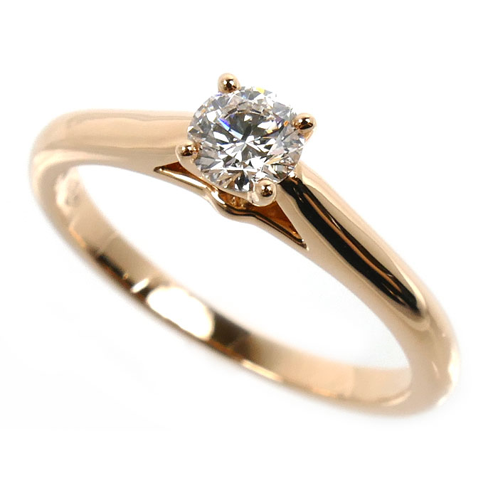 CARTIER カルティエ K18PG ピンクゴールド ソリテール1895 ウェディング  リング・指輪 N4226648 ダイヤモンド0.23ct 8号 48 レディース【中古】【美品】