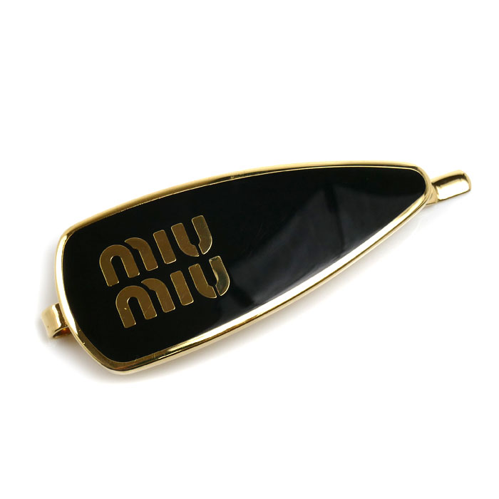 Miu Miu ミュウ ミュウ 真鍮 ヘアピン ヘアアクセサリー 5IF147_2F6T_F0002 レディース【中古】【美品】