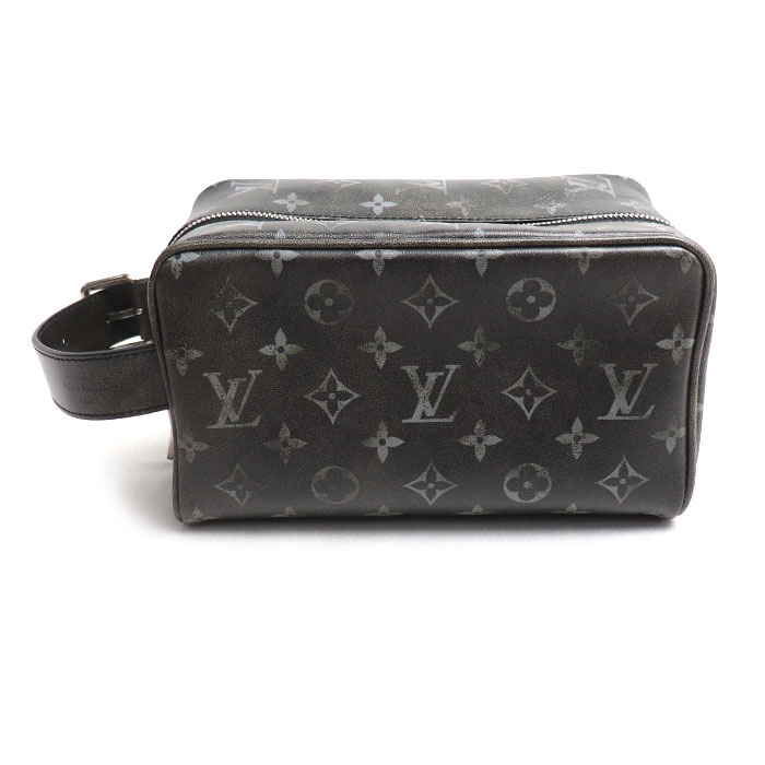 LOUIS VUITTON ルイ・ヴィトン ロッカー ドップキット ハンドバッグ モノグラムブラッシュド ブラック M11670 メンズ【中古】【美品】