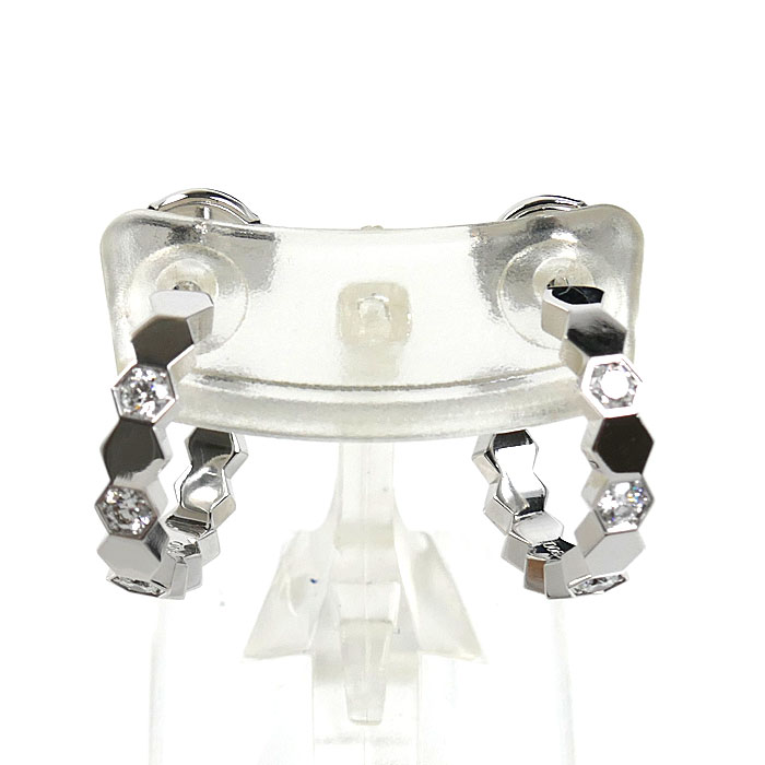 Chaumet ショーメ K18WG ホワイトゴールド ビーマイラブ  ピアス 085271 ダイヤモンド 5.8g レディース【中古】【美品】