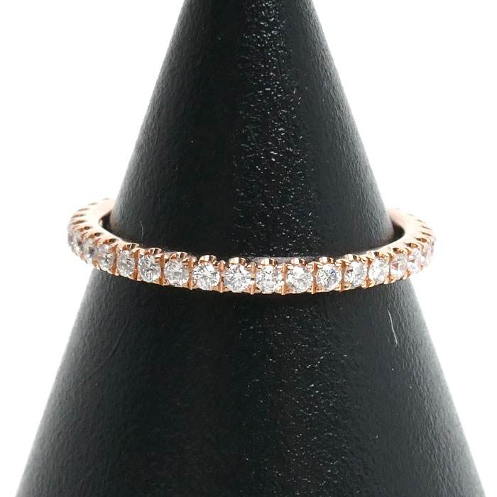 Chaumet ショーメ K18PG ピンクゴールド フルエタニティ  リング・指輪 082758 ダイヤモンド 7号 47 1.3g レディース【中古】【美品】