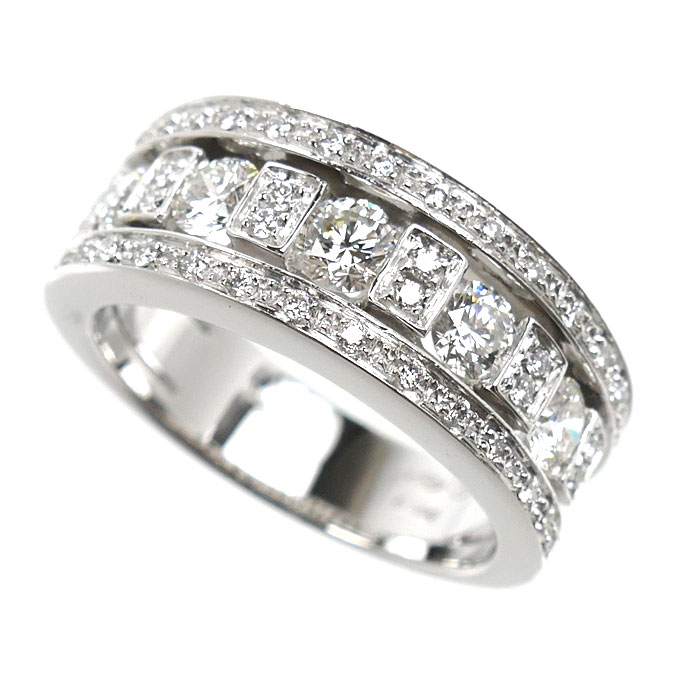 Damiani ダミアーニ K18WG ホワイトゴールド ベルエポック リング・指輪 ダイヤモンド 10号 7.2g レディース【中古】【美品】