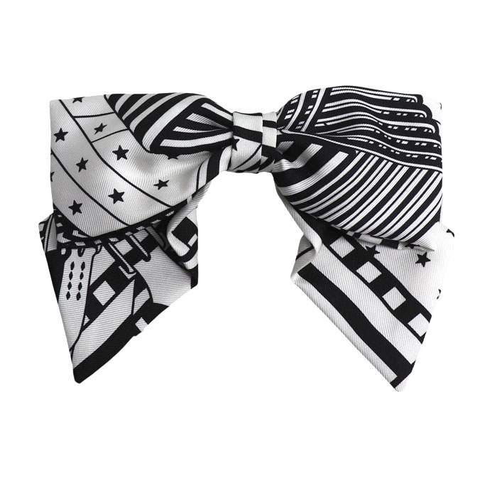 HERMES エルメス シルク バレッタ グルネルPM ヘアアクセサリー レディース【中古】【美品】