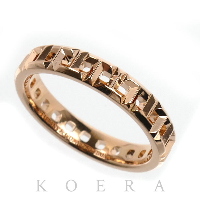 TIFFANY&Co. ティファニー K18PG ピンクゴールド Tトゥルー ナロー リング・指輪 63065218 10号 3.4g レディース【中古】