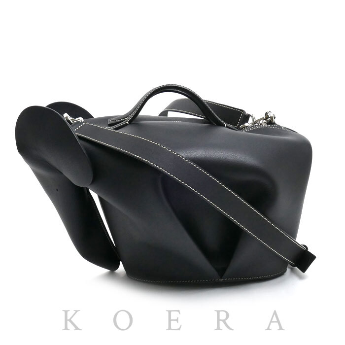 LOEWE ロエベ エレファント ラージ 2Wayショルダーバッグ ブラック B623A18X01 レディース【中古】【美品】