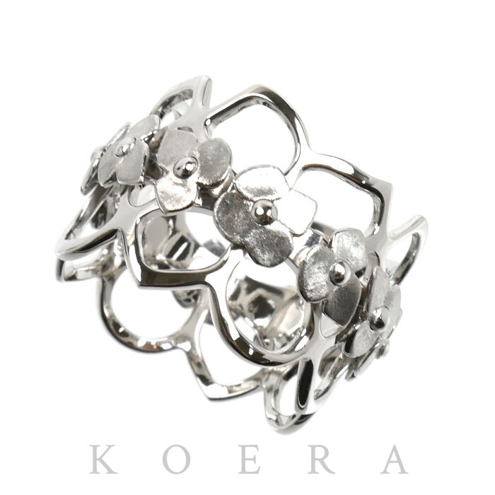 Chaumet ショーメ K18WG ホワイトゴールド オルタンシア  リング・指輪 14号 54 8.1g レディース【中古】【美品】