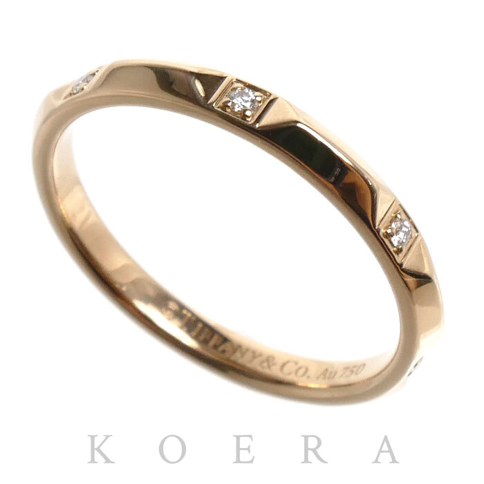 TIFFANY&Co. ティファニー K18PG ピンクゴールド トゥルー  リング・指輪 67133927 21号 3.8g メンズ【中古】